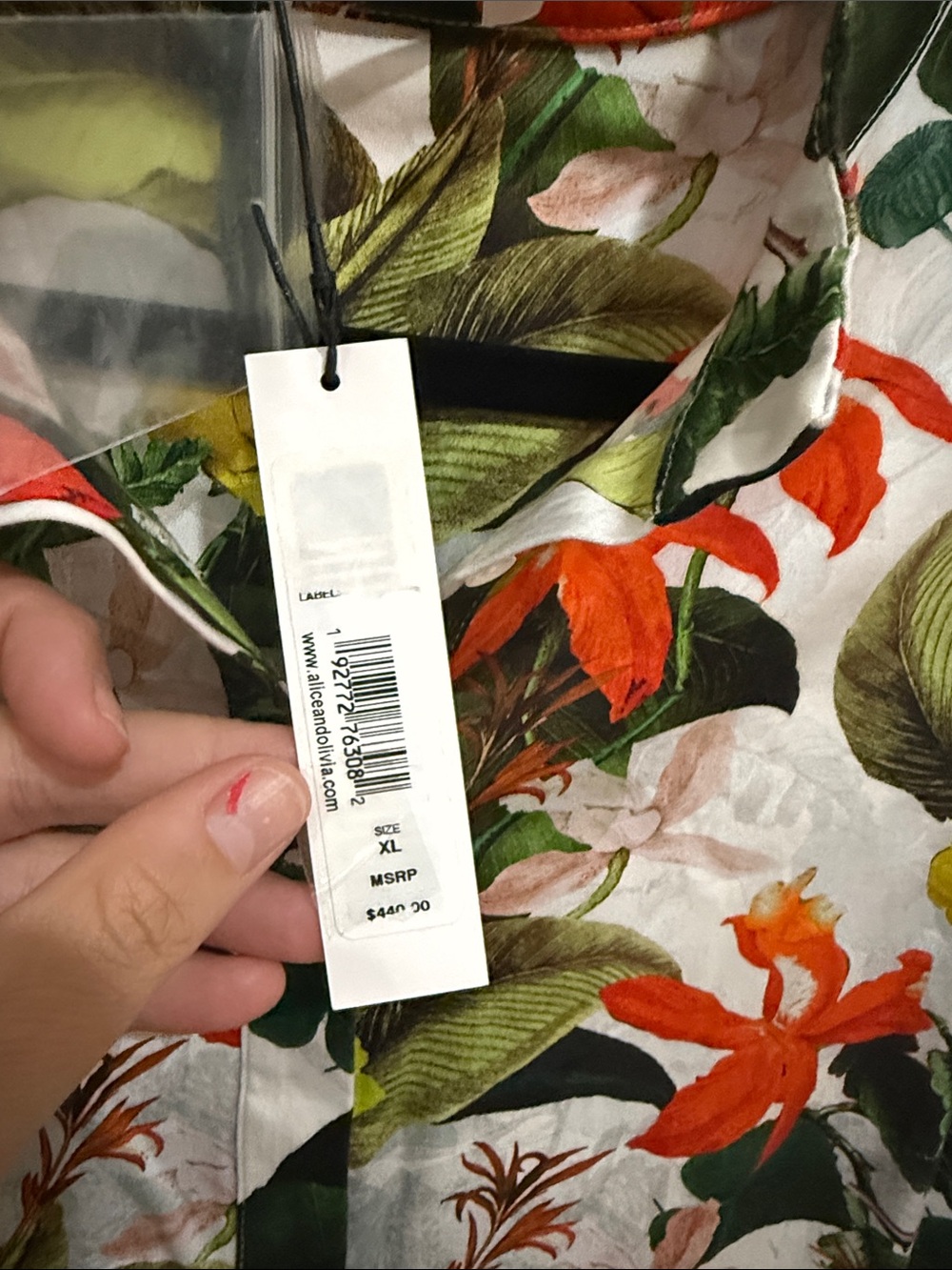 NWT sz XL Alice + Olivia Cailin mini dress, fun colors! - Picture 4 of 9